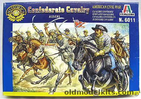 Italeri 1/72 Confederate Cavalry with Horses (American Civil War), 6011 plastic model kit